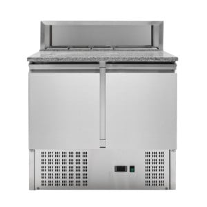 Meuble à Pizza Réfrigéré - 2 Portes - 5 Bacs GN 1/6 - Reconditionné