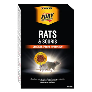 Pré-Dosés Sachets de Céréales pour Rats et Souris - Lot de 6 x 25 g