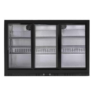 Arrière-Bar Réfrigéré Skinplate - 3 Portes Vitrées Coulissantes - 320 L