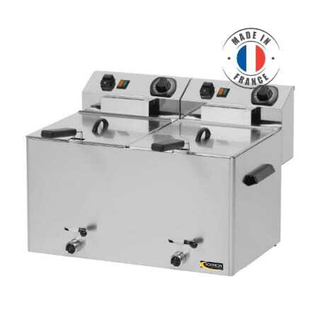 Friteuse Electrique avec Robinet de Vidange - 2 x 8 L SOFINOR - 1