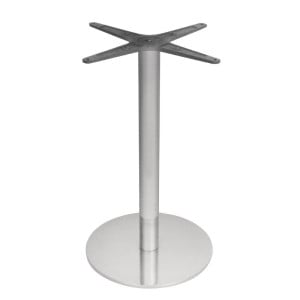 Pied de Table Rond en Inox - Reconditionné