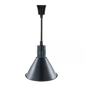 Lampe Chauffante Conique Noire avec Ampoule