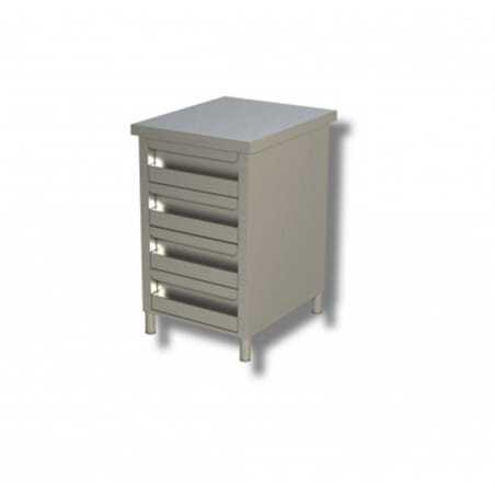 Armoire à 4 Tiroirs - Profondeur 700 FourniResto - 1 Armoire à 4 Tiroirs - Profondeur 700 FourniResto - 1