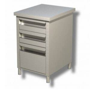 Armoire à 3 Tiroirs - Profondeur 700 FourniResto - 1