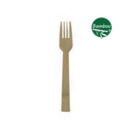 Fourchette en Bambou - 170 mm - Lot de 30 FourniResto - 1 Fourchette en Bambou - 170 mm - Lot de 30 FourniResto - 1