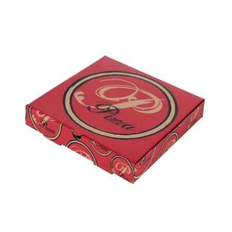 Boîte à Pizza Rouge - 33 x 33 cm - Ecoresponsable - Lot de 100 FourniResto - 1