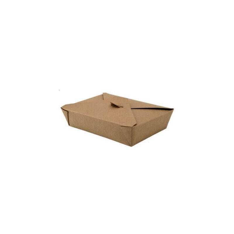 Boîte Repas en Carton - 220 x 200 mm - Lot de 100 - Fourniresto