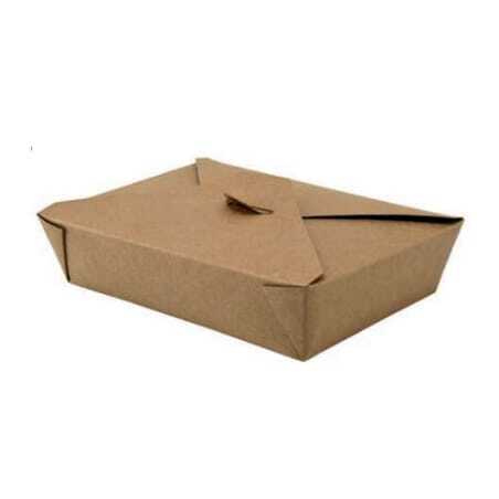 Boîte Repas Grand Format - Couvercle 4 Rabats - Ecoresponsable - Lot de 50 FourniResto - 1 Boîte Repas Grand Format - Couvercle 4 Rabats - Ecoresponsable - Lot de 50 FourniResto - 1