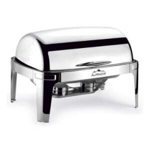 Chafing Dish Rectangulaire à Couvercle Rabattable - LUXE Alpinox - 1