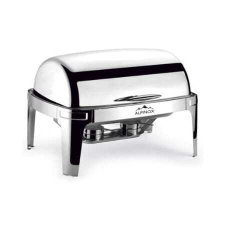 Chafing Dish Rectangulaire à Couvercle Rabattable - LUXE Alpinox - 1 Chafing Dish Rectangulaire à Couvercle Rabattable - LUXE Alpinox - 1