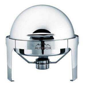 Chafing Dish Rond à Couvercle Rabattable - LUXE Alpinox - 1