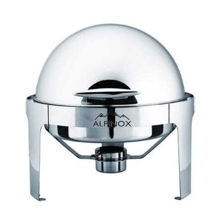Chafing Dish Rond à Couvercle Rabattable - LUXE Alpinox - 1 Chafing Dish Rond à Couvercle Rabattable - LUXE Alpinox - 1
