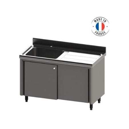 Meuble Plonge 1 Cuve Egouttoir à Droite - Profondeur 700 SOFINOR - 1 Meuble Plonge 1 Cuve Egouttoir à Droite - Profondeur 700 SOFINOR - 1