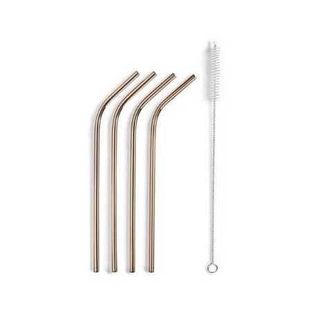 Set 4 Pailles en Inox Cuivré Lacor - 1 Set 4 Pailles en Inox Cuivré Lacor - 1