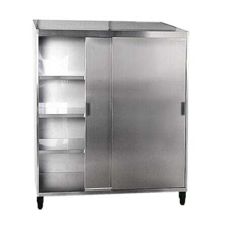Armoire Haute - 2 Portes Coulissantes avec Roulettes Inox SOFINOR - 1 Armoire Haute - 2 Portes Coulissantes avec Roulettes Inox SOFINOR - 1