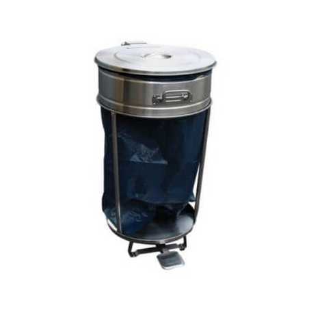 Support à Sac Poubelle Roulant Inox - 110 L FourniResto - 1 Support à Sac Poubelle Roulant Inox - 110 L FourniResto - 1