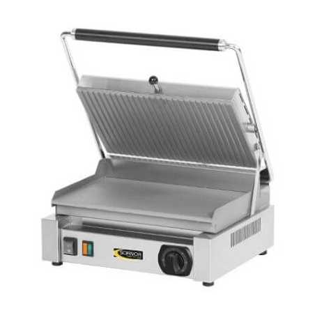 Grill Panini Professionnel Surface Rainurée et Lisse SOFINOR - 1