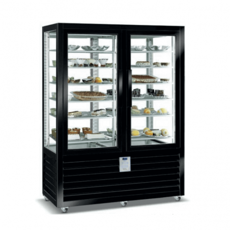 Vitrine Negative Statique 4 Faces Vitrees 10 L Fourniresto