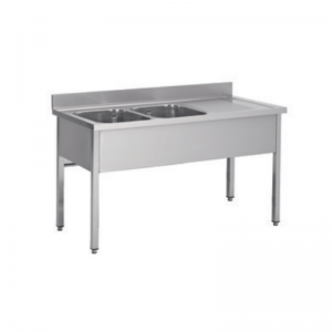 Plonge 2 Bacs Démontable - Inox - P 700 FourniResto - 1