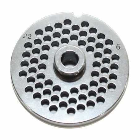 GRILLE 6 mm pour Hachoir N°22 REBER - 1 GRILLE 6 mm pour Hachoir N°22 REBER - 1
