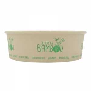 Bol à Salade en Bambou - 750 ml - Lot de 50 FourniResto - 1