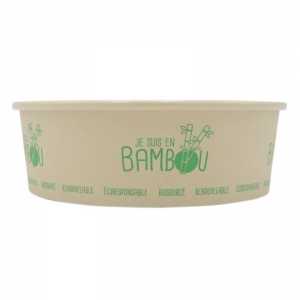 Bol à Salade en Bambou - 480 ml - Lot de 50 FourniResto - 1