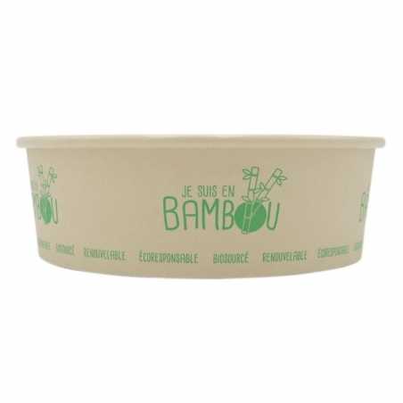 Bol à Salade en Bambou - 480 ml - Lot de 50 FourniResto - 1