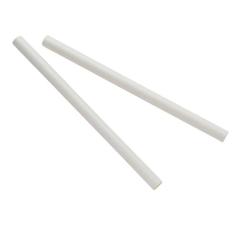 Pailles en carton blanc 200x6 mm par 500 - Furodet Emballages