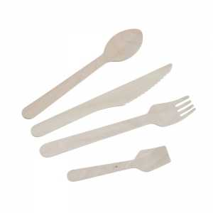 Cuillère à Soupe en Bois de Bouleau - 160 mm - Lot de 100 FourniResto - 2