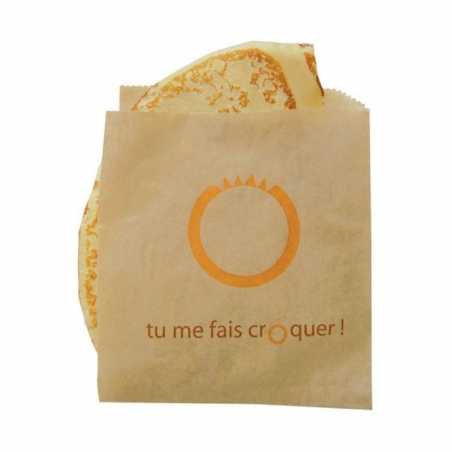 Sac Crêpes "Tu Me Fais Croquer" - Ecoresponsable - Lot de 1000 FourniResto - 1 Sac Crêpes "Tu Me Fais Croquer" - Ecoresponsable - Lot de 1000 FourniResto - 1