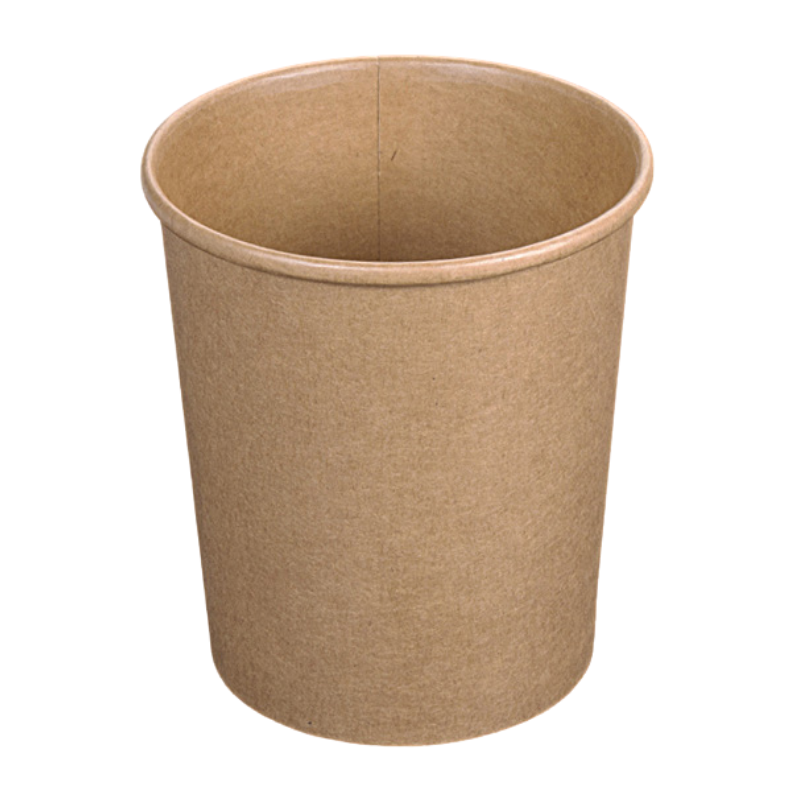 Petit pot 150 ml en carton kraft avec revêtement intérieur en PLA