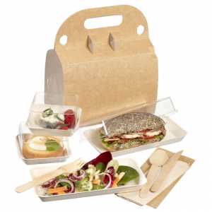 Valisette Pour Assiettes En Carton - Ecoresponsable - Lot de 150 FourniResto - 2