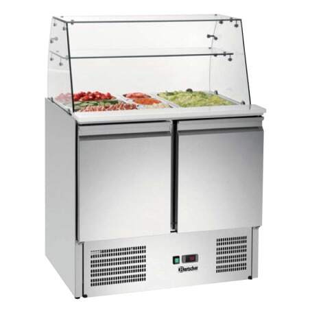 Saladette avec Vitrine en Verre Bartscher - 1 Saladette avec Vitrine en Verre Bartscher - 1