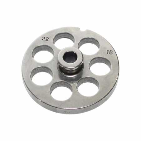 GRILLE 18 mm pour Hachoir N°22 REBER - 1 GRILLE 18 mm pour Hachoir N°22 REBER - 1
