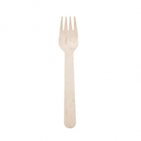 Mini-Fourchette en Bouleau - Ecoresponsable - Lot de 100 FourniResto - 1