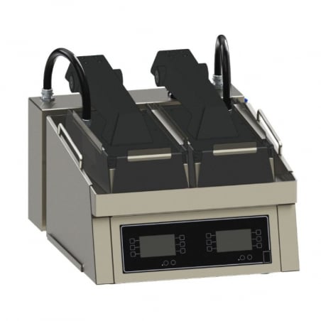 Clamshell Grill Compact sur Comptoir - 2 Zones de Cuisson FKI - 1 Clamshell Grill Compact sur Comptoir - 2 Zones de Cuisson FKI - 1