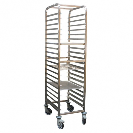 Échelle Démontable en Inox 600x400 - 15 Niveaux FourniResto - 1 Échelle Démontable en Inox 600x400 - 15 Niveaux FourniResto - 1