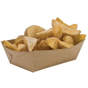 Barquette à Frites en Kraft - L 100 x P 60 mm - Ecoresponsable - Lot de 250 FourniResto - 1