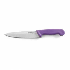 Couteau de Chef à Manche Violet - Lame de 18 cm HENDI - 1