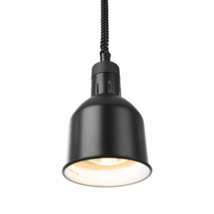 Lampe Chauffante Cylindrique Noire Réglable HENDI - 1