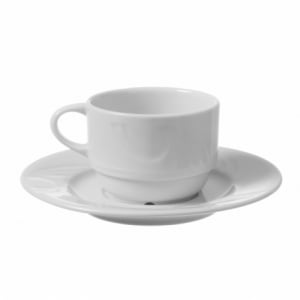 Soucoupe pour Tasse à Café en Porcelaine Karizma - 125 mm de Diamètre HENDI - 1