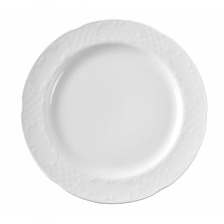 Assiette Plate en Porcelaine Flora - 270 mm de Diamètre HENDI - 1