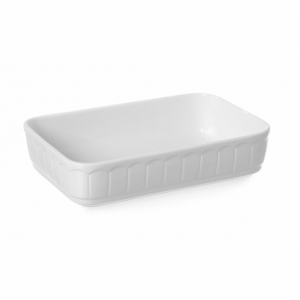 Plat à Four Rectangulaire en Porcelaine - 280 x 185 mm HENDI - 1
