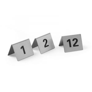 Set de 12 Chevalets de Table Numérotés de 1 à 12 HENDI - 1