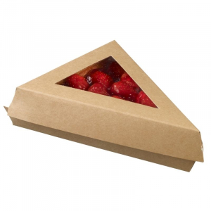 Triangle Snacking en Carton - 155 x 110 x 45 mm - Lot de 25 FourniResto - 1