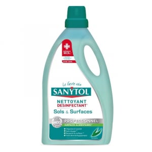 Bidon désinfectant 5L pour sols et surfaces professionnel - Eucalyptus Sanytol - 1