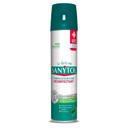 Purificateur d'Air - Désinfectant Surfaces Menthe - 600 ML Sanytol - 1