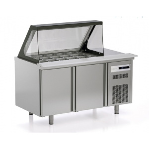 Buffet Réfrigéré pour Bar à Salade - 362 L - 15 Bacs GN 1/6 CORECO - 1