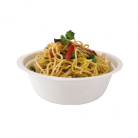 Bol Rond en Bagasse - 950 ml - Lot de 50 FourniResto - 1