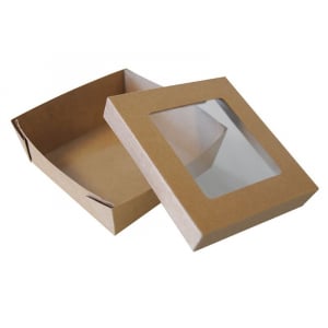 Boîte Repas à Fenêtre 160 x 160 - Ecoresponsable - Lot de 25 FourniResto - 2